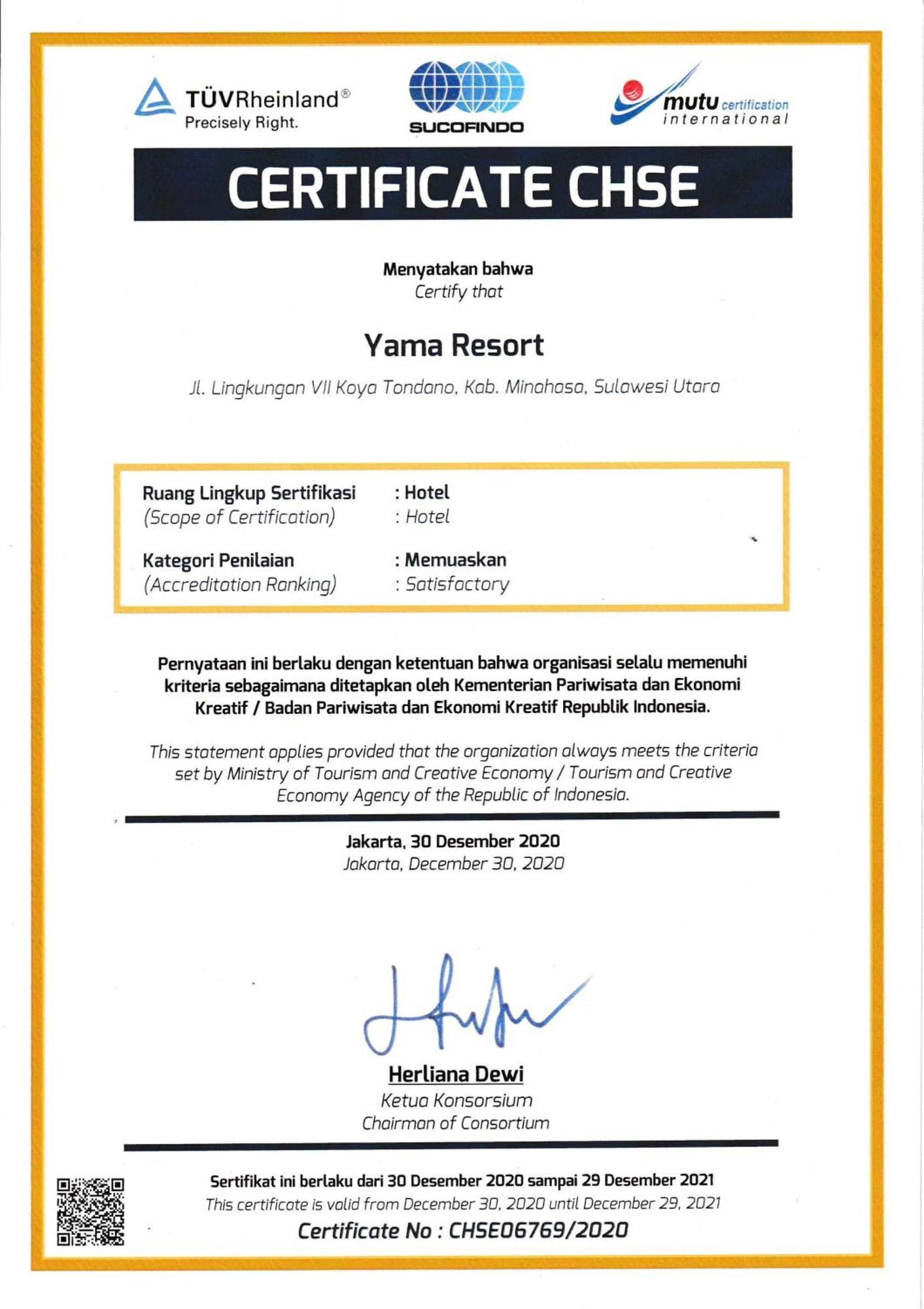 Yama Resort Indonesia Tondano Eksteriør billede